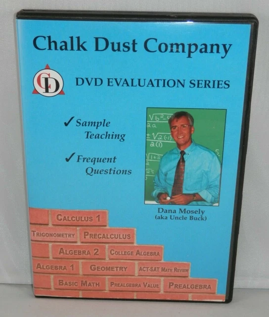 CHALK DUST COMPANY DVD EVALUATION SERIES SAMPLER Math Christian