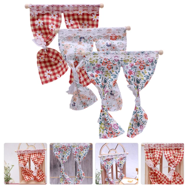 Accessori Finestra Per Case delle Bambole Volants Per La Cucina Cibo Giochi 3 Pz