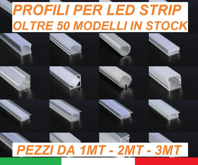 Bande d’aluminium profilé angulaire bande led 1m, couvercles d’extrémité, support, diffuseur