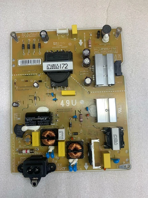 Carte D'alimentation (PSU) Pour TV LG 49UJ630V / 49UK6400 - Réf. EAX67189201, Occasion