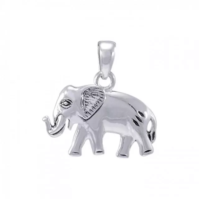 Éléphant .925 Pendentif Argent Massif Par Peter Stone Fin Bijoux