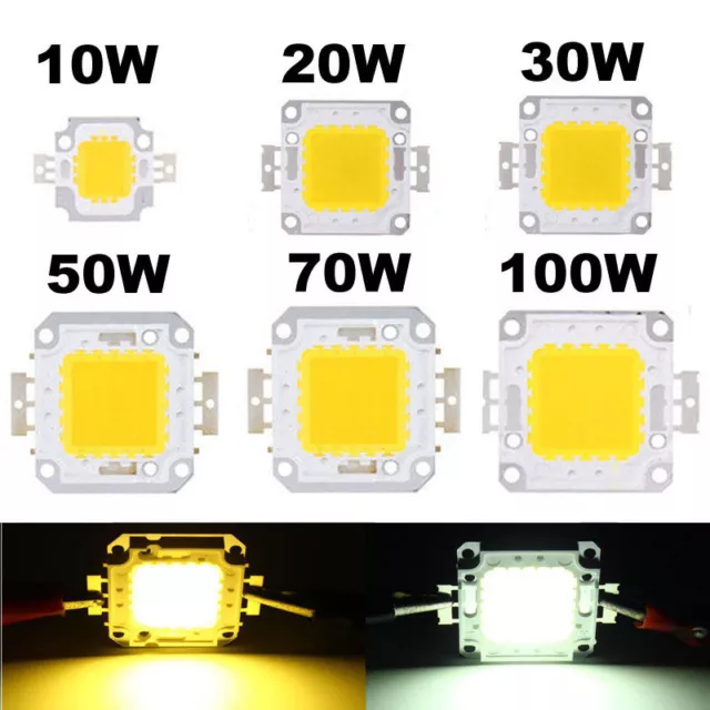 10W20W30W50W70W100W LED Chip SMD Flood Power Perles Lumière pour ampoule 1-5pcs