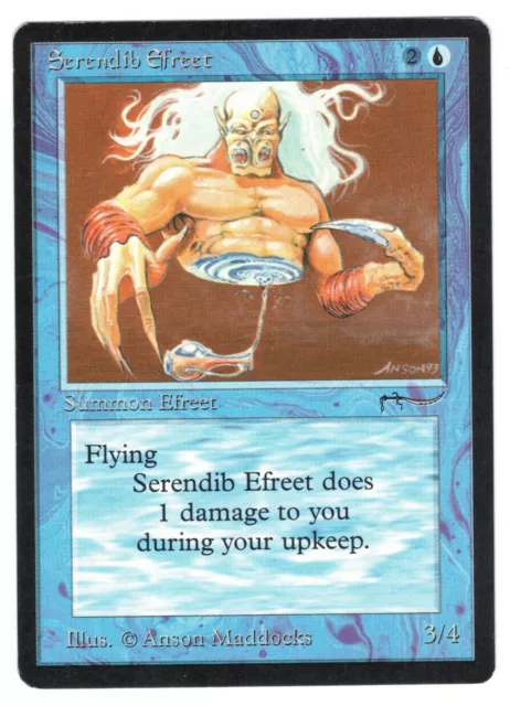 ►Magic-Style◄ MTG - Serendib Efreet - Arabian Nights - EX/EX-