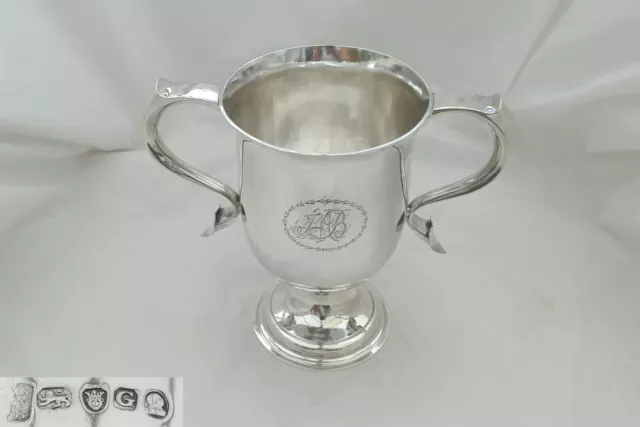 Rare George Iii Hm Sterling Silver 2 Handled Cup 1802