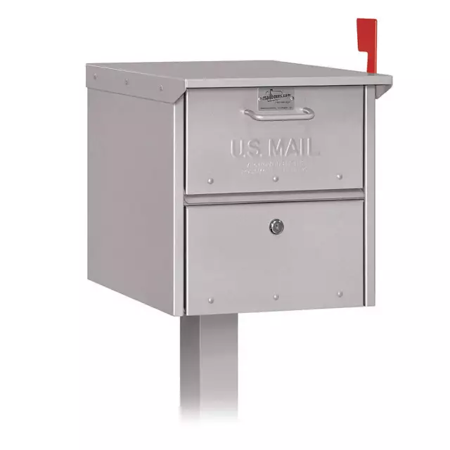 SALSBURY INDUSTRIES 4325SLV Roadside Mailbox,Silver