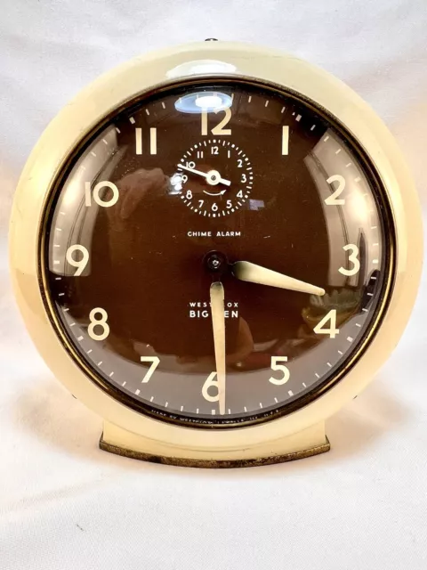1950’s Westclox BIG BEN Working Wind-up Alarm Clock 2A 48H USA WORKS