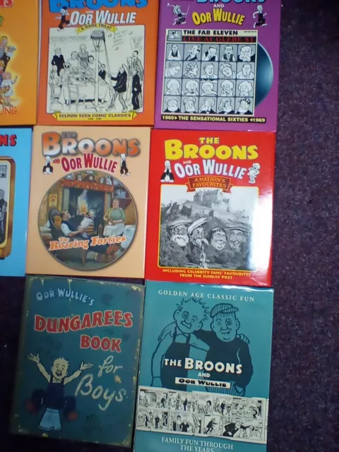 Broons  & Oor Wullie Collection 10 Hardback Books 2