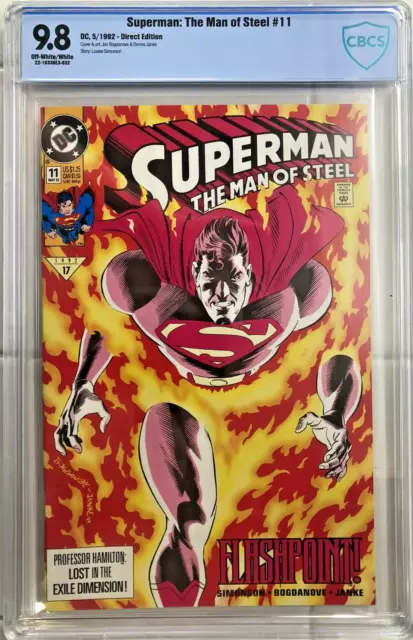 Superman: The Man of Steel #11 CBCS 9.8 Flashpoint 1992 Comic DC Comics