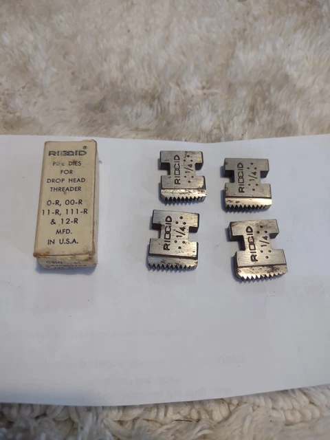 Rigid 1/4 Drop Head Threader 0-R 00-R 11-R 111-R 12-R