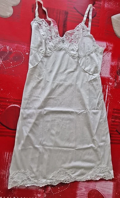 COMBINAISON FOND DE robe lingerie ancienne couleur ivoire EUR 12 00 PicClick FR