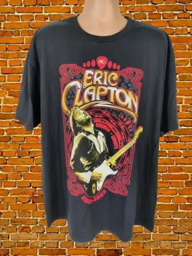 Bnwot Mens 2Xl Eric Clapton 2021-2022 America + Europe Concert Gig Tour T-Shirt