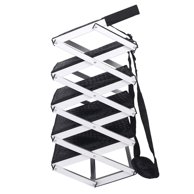 Haustiertreppe klappbar Hundetreppe 6 Stufen Einstiegshilfe 68kg Auto Hunderampe 4