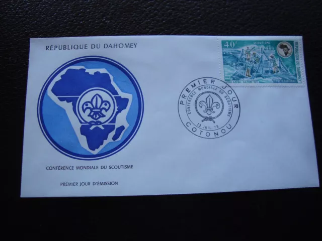 DAHOMEY - enveloppe 1er jour 13/7/1973 (B3)