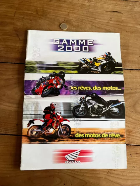 catalogue brochure de moto N383 honda gamme 2000