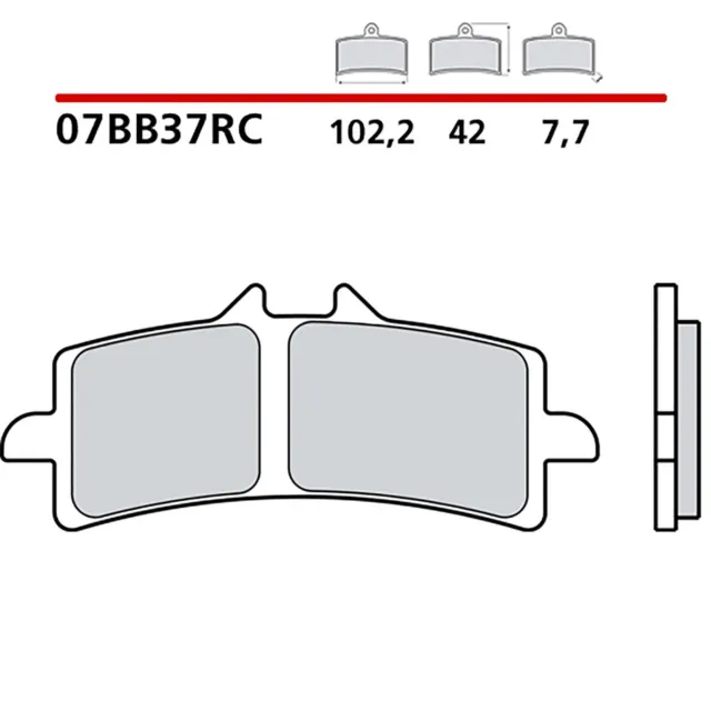 Brembo Kit Pastiglie Freno Ant. Kawasaki H2 R Ninja 1000 15-21-Cod. 07Bb37Rc