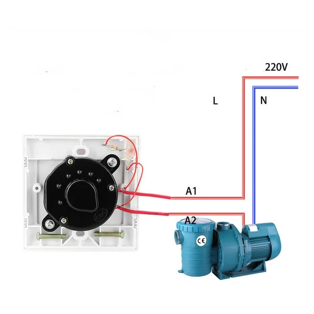 COUNTDOWN TIMER SWITCH AC250V 15A Electronic Mechanical Countdown ...