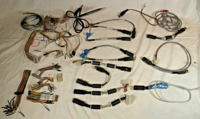 Lot of Misc Test Cables, DIN Cables & Analyzer Leads as Pictured - See!