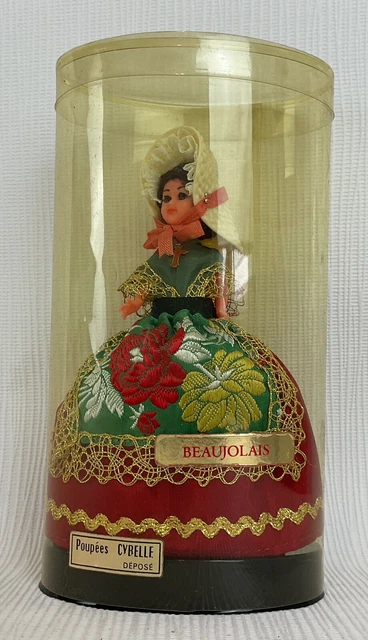 ANCIENNE BELLE BOITE ovale en carton , gallon , tissu à La Marquise de