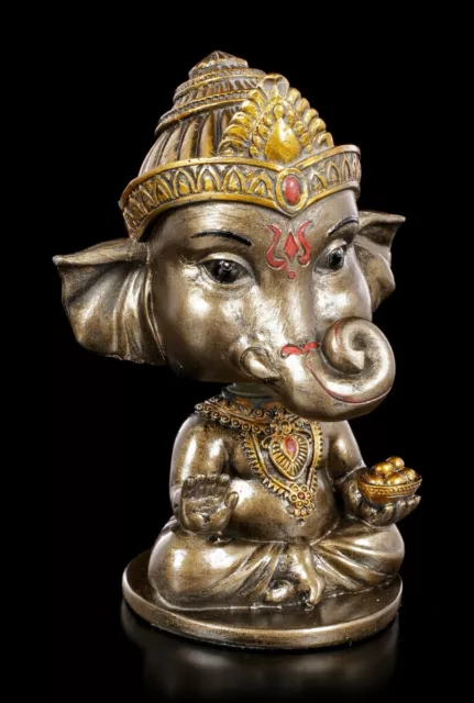 Ganesha Wackelkopf Figur - Indische Mythologie Gottheit Deko