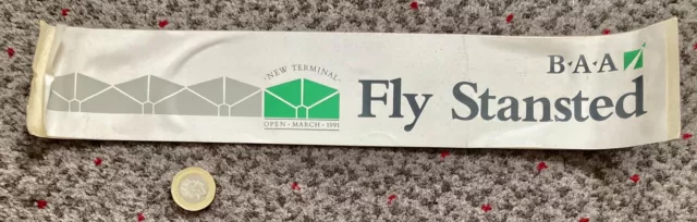 Vintage Civil Aircraft / Aviation / Airport Sticker - Stansted New Terminal 1991