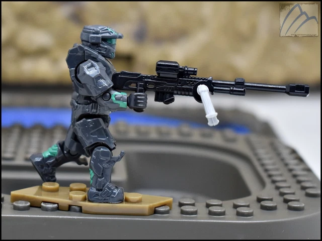 HALO MEGA CONSTRUX Unsc Spartan Kai-125 Mini Figure Fleetcom Warthog