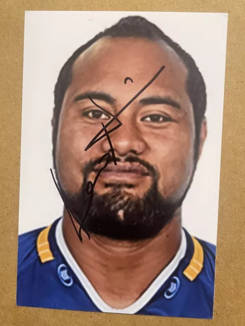 Leo Auva'a- Leinster Rugby Signed 6x4 Photo