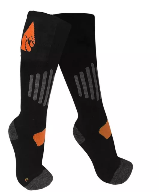 ActionHeat Wool AA Battery Heated Socks (Socks Only) Black