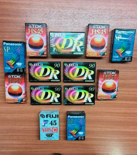 Vintage Mixed Job Lot Sealed Radio Cassette Tapes & Camcorder Tapes Various NEW