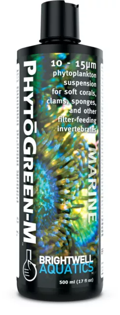 Brightwell Aquatics PYTHOGREEN-M 250ml Zellgröße 10-15µm Phytoplankton Suspens