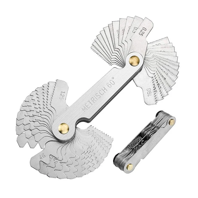 52Pcs Cutting Gauge Thread Measuring Gage  Industrial Measurement