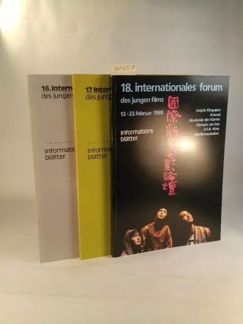 36. bis 38. Internationale Filmfestspiele Berlin; 3 Ausgaben - 16. bis 18. Forum