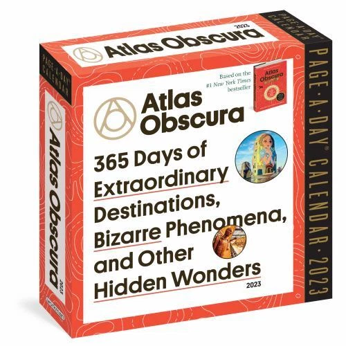 WORKMAN PUBL. ATLAS Obscura Color 2023 PageADay CalendarFree