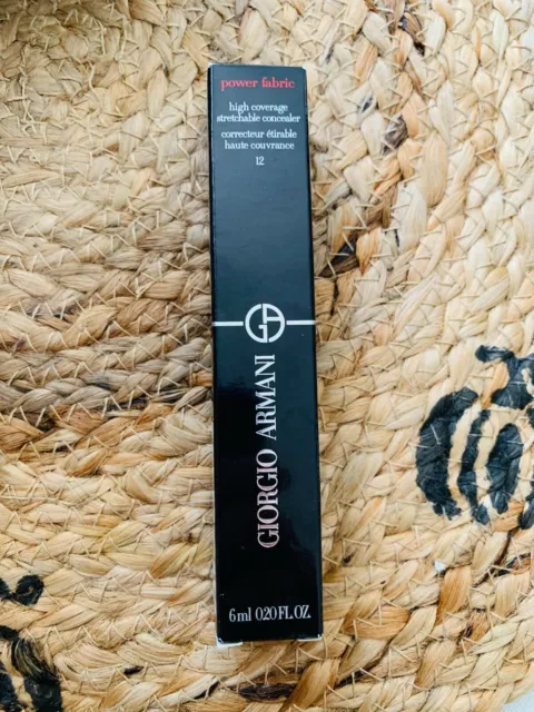 Giorgio Armani power fabric high coverage stretchable concealer #12 6 ml  BOXED