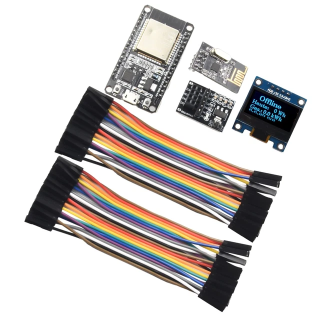 ESP32 NRF24L01 CABLE Display Module Socket for Real Time PV Monitoring ...