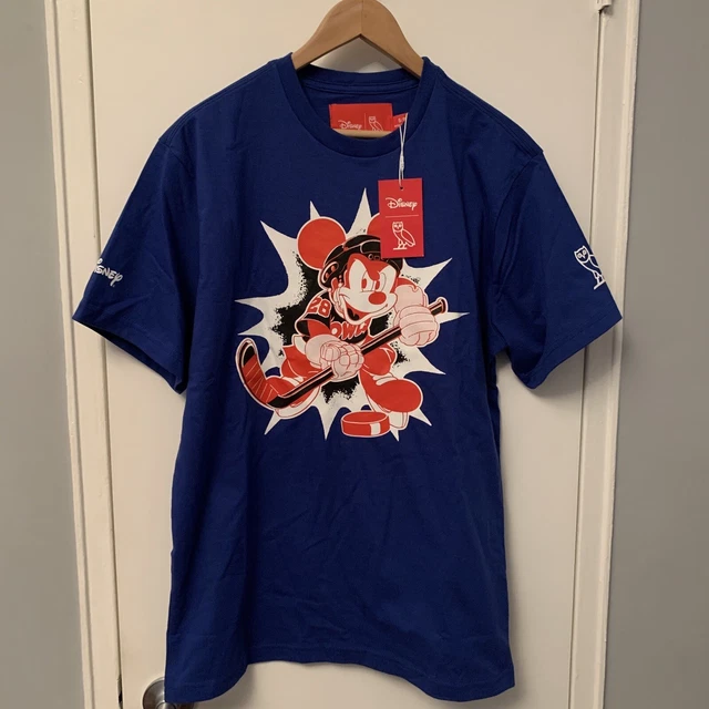 OVO x Disney Blue Mickey Owls T-Shirt Octobers Very Own (Small) NWT
