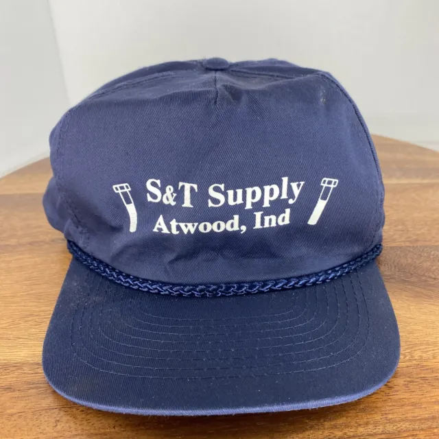 Vintage S & T Supply Atwood Ind. Blue Rope Snapback Hat Adjustable Cap