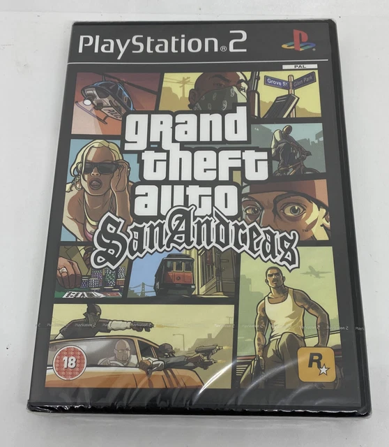 GRAND THEFT AUTO San Andreas GTA Sony PlayStation 2 PS2 Brand New