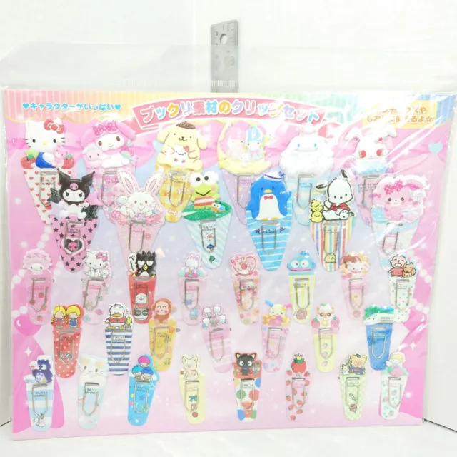 Sanrio All Stars Paper Clip Hello Kitty Cinnamoroll Kuromi My Melody
