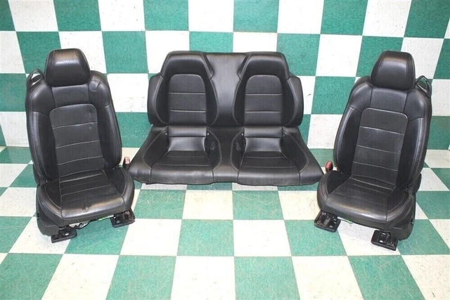 16' Mustang Convertible Black Leather Power Heated Cooled Buckets Seats Backseat 16' Mustang Convertible Black Leather Power Heated Cooled Buckets Seats Backseat