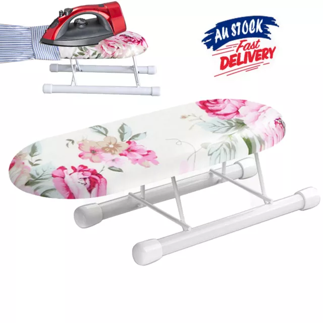 Portable Tabletop Ironing Board Mini Home Sewing Travel Table Top Pad Mat W/ Leg