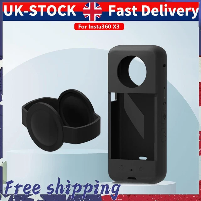Soft Waterproof Panoramic Action Camera Protective Cover for Insta360 X3 (Black)