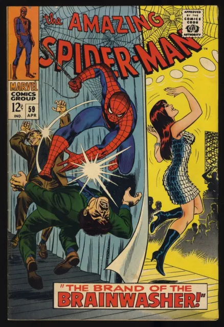 Amazing Spider-Man #59 FN+ 6.5 1st Mary Jane Watson Cover! Marvel 1968