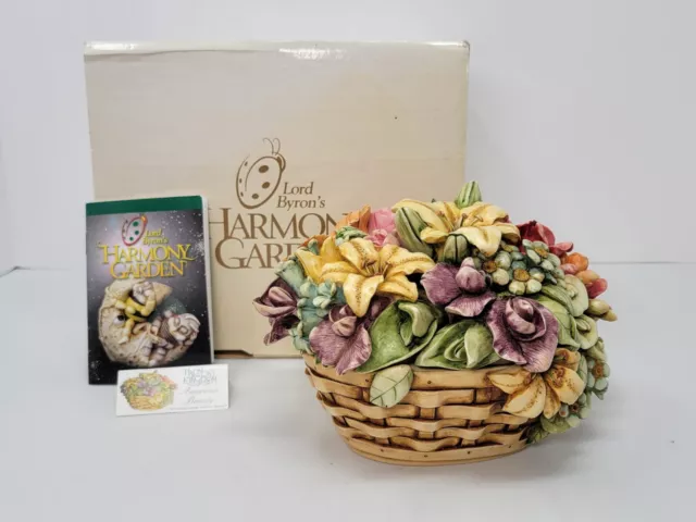 Harmony Garden Lord Byron's AMERICAN BEAUTY Bouquet box #0267/3600 Flaw READ