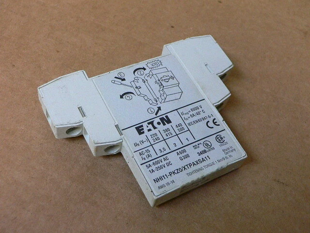 Eaton Cutler Hammer NHI11-PKZ0-XTPAXSA11 Standard Auxiliary Contact