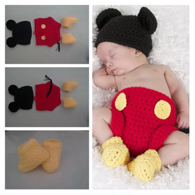 Knit Clothes Photo Crochet Costume Newborn Baby Photography Prop Outfit