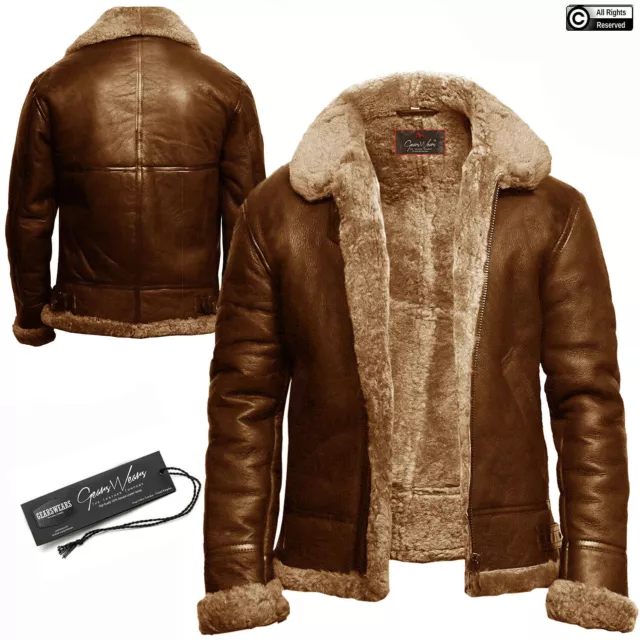 Gearswears Red Color Men's Leather Jacket made with Genuine Sheepskin  Leather