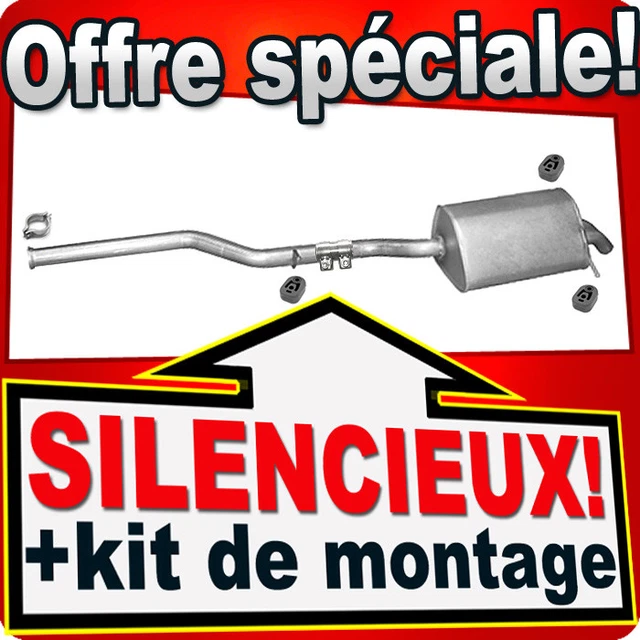 Silencieux échappement Mercedes C / CLC / CLK W203 – Neuf En Emballage – Acier Aluminisé