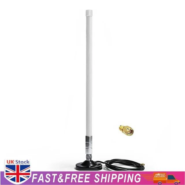 5dBi 858-878MHz for Helium Hotspot Miner Antenna+Magnet Base (55cm White)