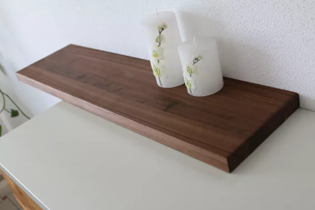 Wandboard Nussbaum Massiv Holz Board Regal Steckboard Regalbrett NEU au. auf Maß