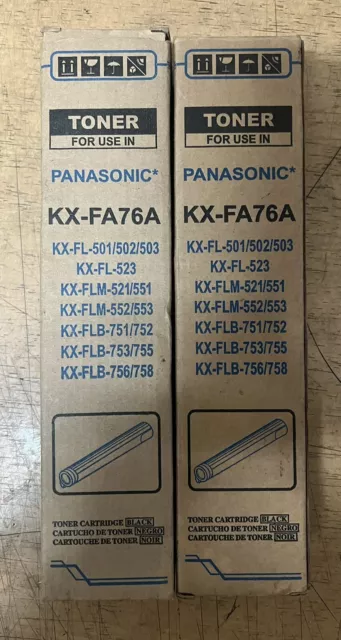 KX-FA76A Panasonic Fax Black Toner KX-FL501 502 503 523 FLM551 552 553